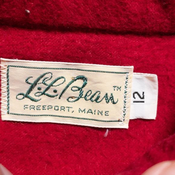 Vintage L.L. Bean Chamois Flannel Women's 12 Heavyweight Red Script Tag 70s - Picture 3 of 7
